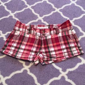 Plaid shorts